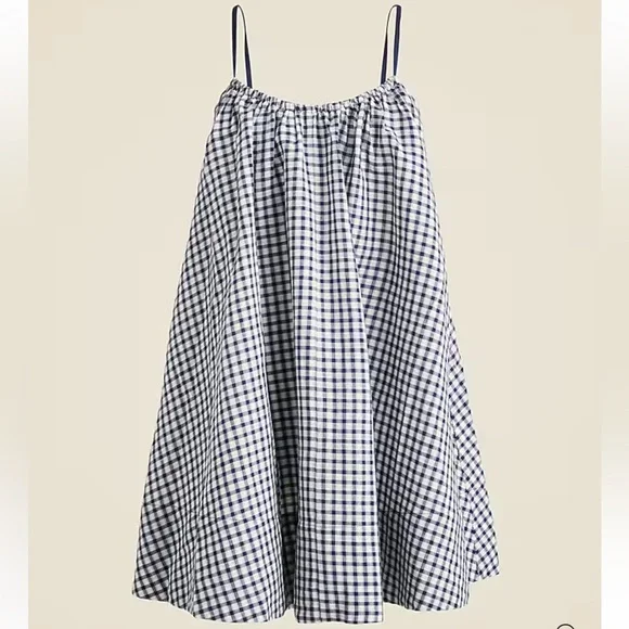 J Crew Swingy tie back beach dress in linen cotton blend - Picture 1 of 5